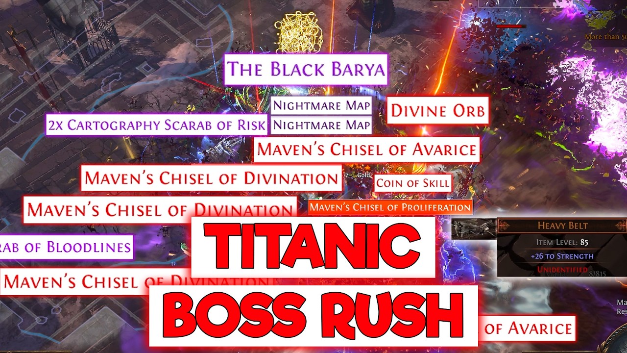 TITANIC AWAKENED BOSS RUSH FARMING - POE MIRAGE 3.28