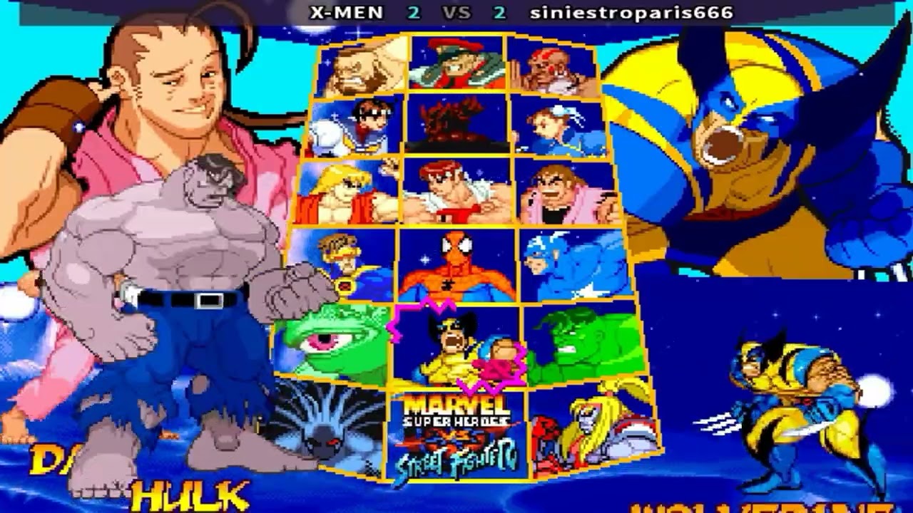 Marvel Super Heroes Vs. Street Fighter - X-MEN vs siniestroparis666