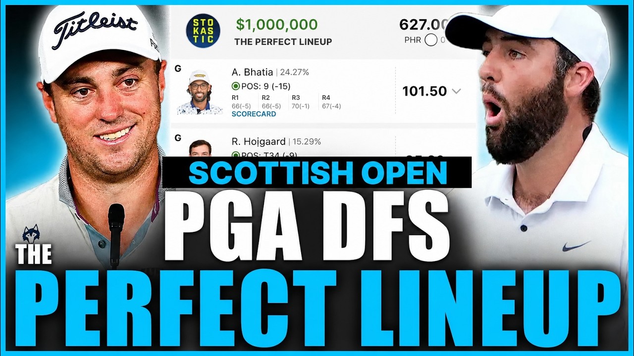 PGA DFS Picks for the Scottish Open | DraftKings Perfect Lineup