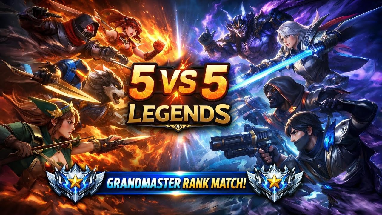 Insane Grandmaster Rank 5v5 Battle | MOBA Legends Pro Gameplay