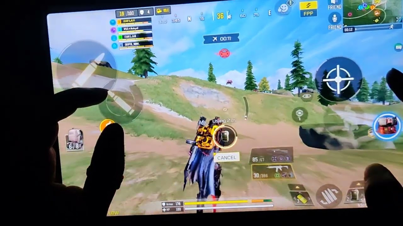 Playing COD Mobile in Mi Pad 5 | Hand cam