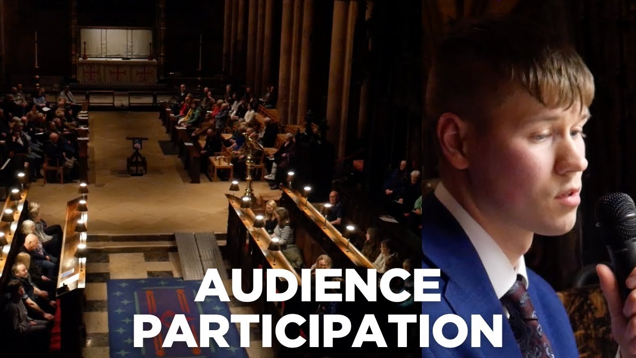 Writing an organ piece on the spot at Carlisle Cathedral
