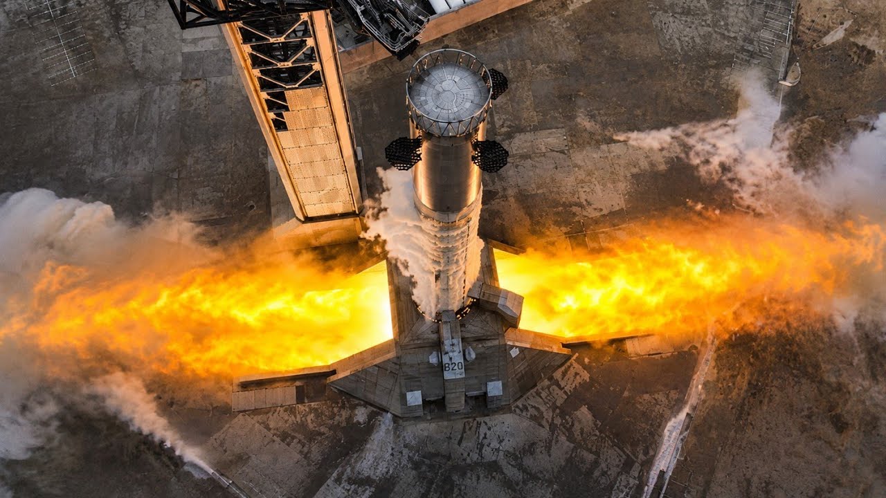 SpaceX Booster 20 Performs 33 Engine Static fire on flight 13