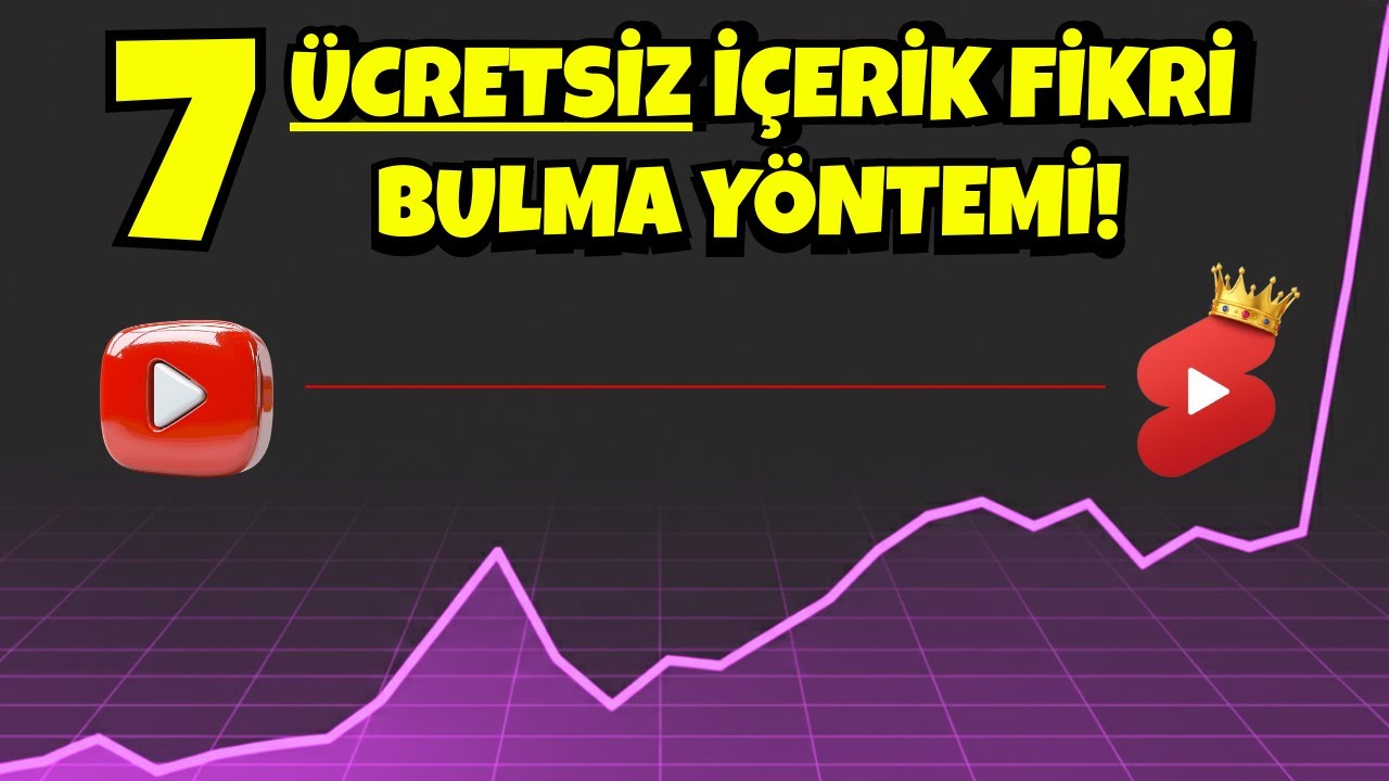 YouTube'da İ&ccedil;erik Bulmak İ&ccedil;in 7 &Uuml;CRETSİZ Fikir! | Video Fikirleri Nasıl Bulunur?