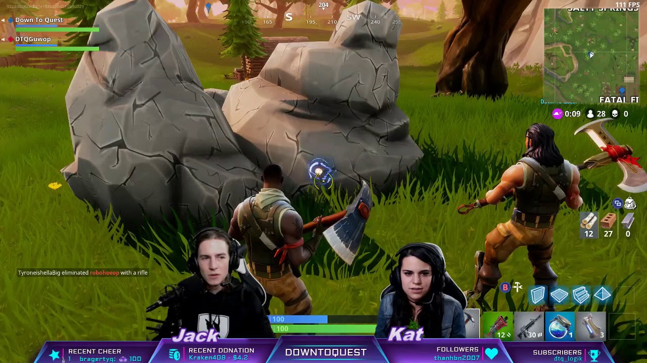 DTQ Jack Teaches his GF Kat To Fortnite