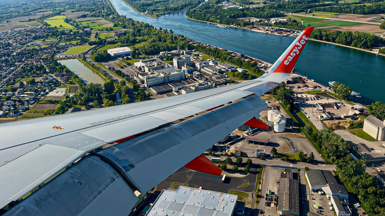 SHORT Runway & HARD Braking!! &mdash; Basel Landing | Easyjet | Airbus A320-251N | BSL | U25824 | HB-AYM