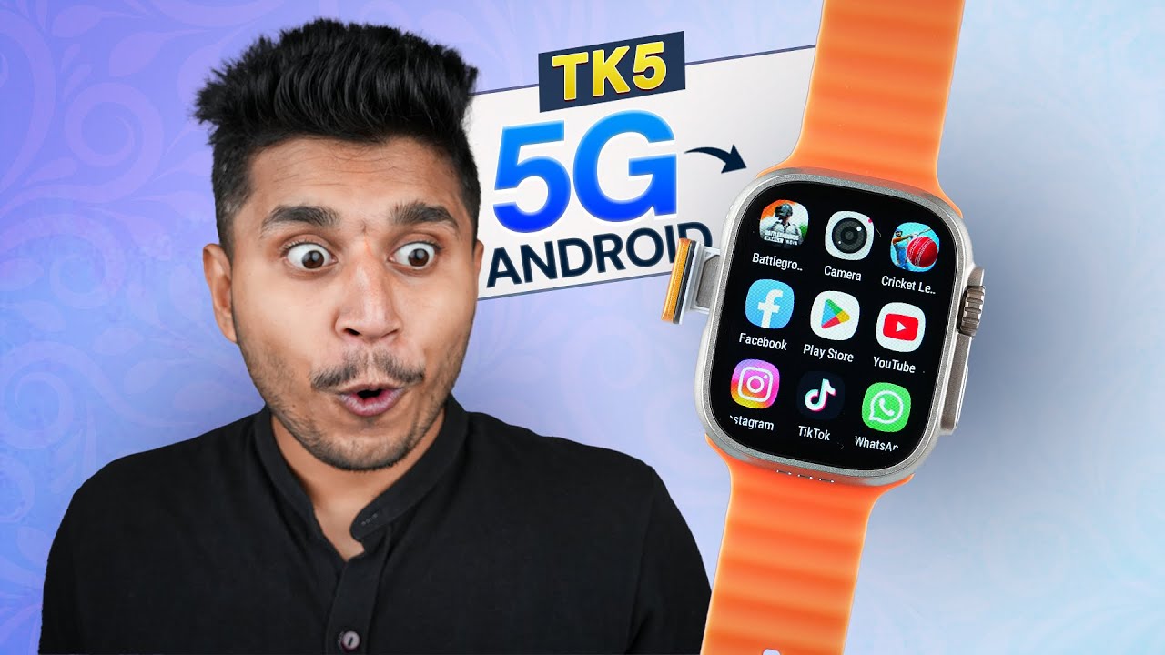TK5 Ultra 5G Android Smartwatch💥|| With 4GB Ram+64GB Rom, Wi-Fi Hotspot⚡️|| 8MP HD Camera,