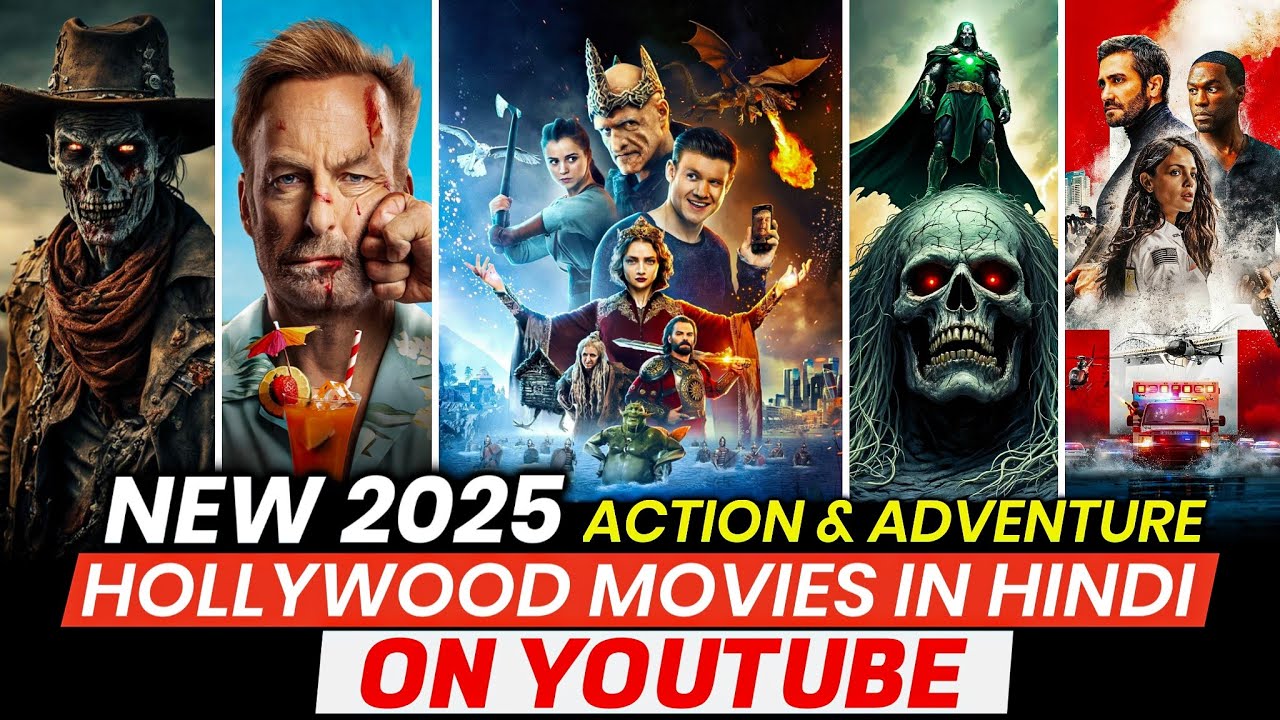 Top 10 Best Hollywood Movies on Youtube in Hindi | 2025 New Adventure Movies in Hindi Dubbed