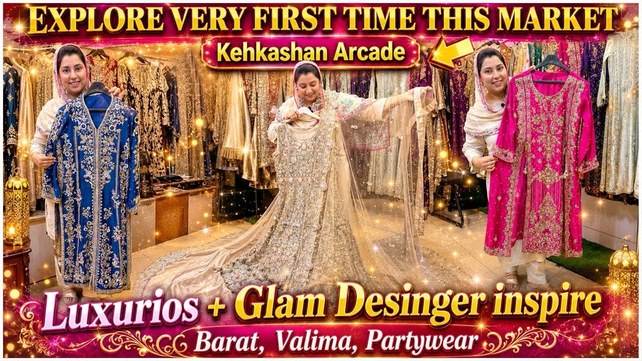 Explore New Market😍| Stuning Party Wear Designer Inspired Dresses| Best For Bridal Barat,Walima