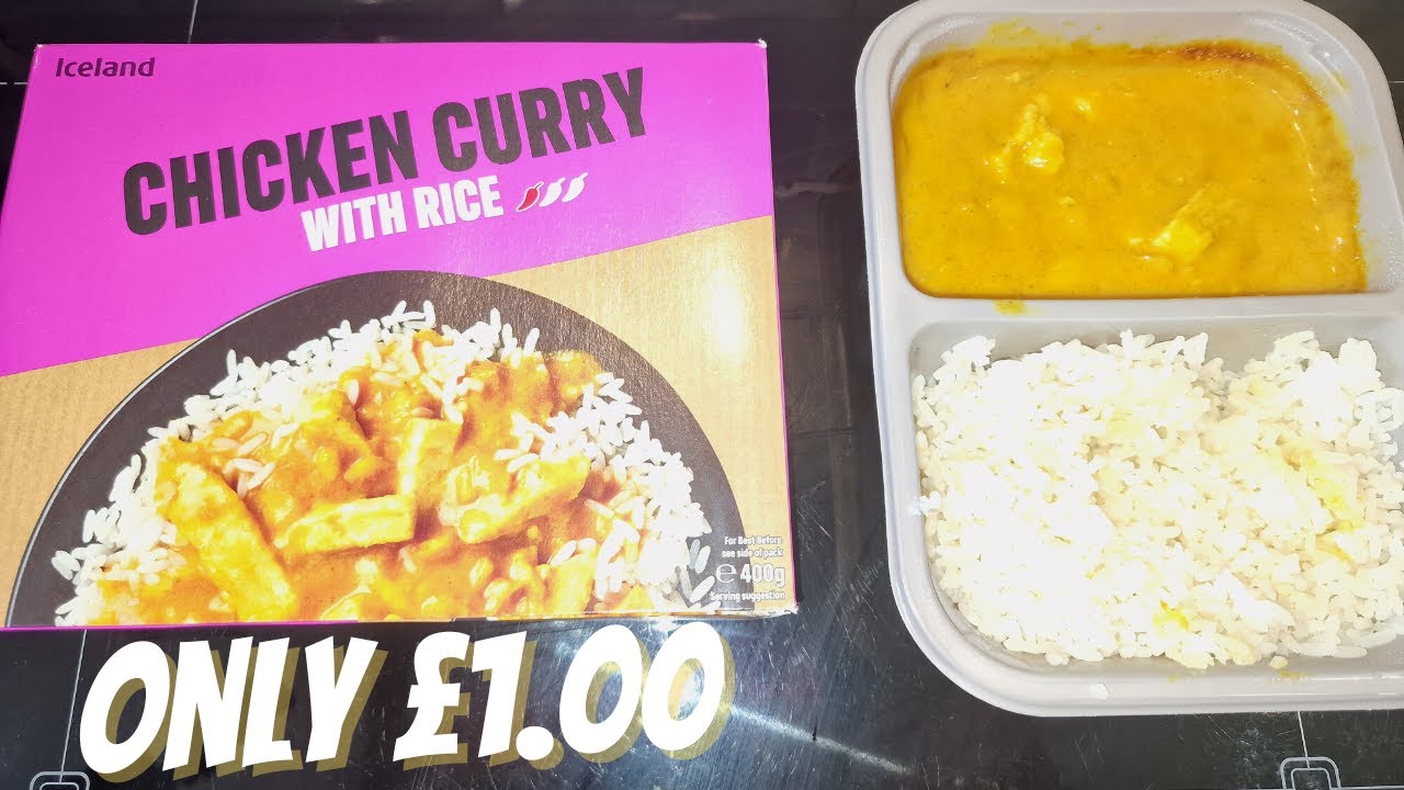 CHICKEN CURRY - £1 Mini Series - Iceland - Ready Meals - Budget Food - Food Review - Cheap & Frugal