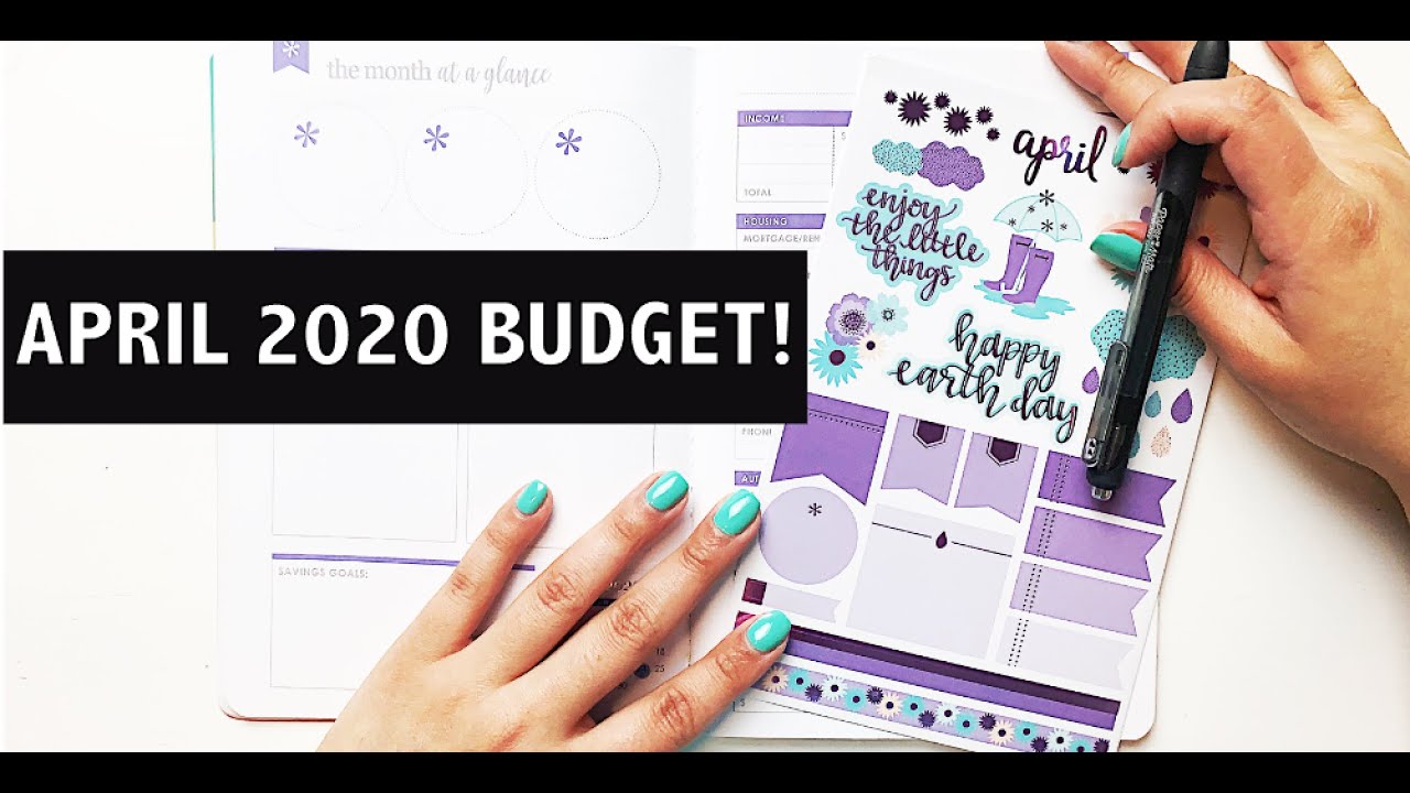 Erin Condren: April 2020 Budget With Me!