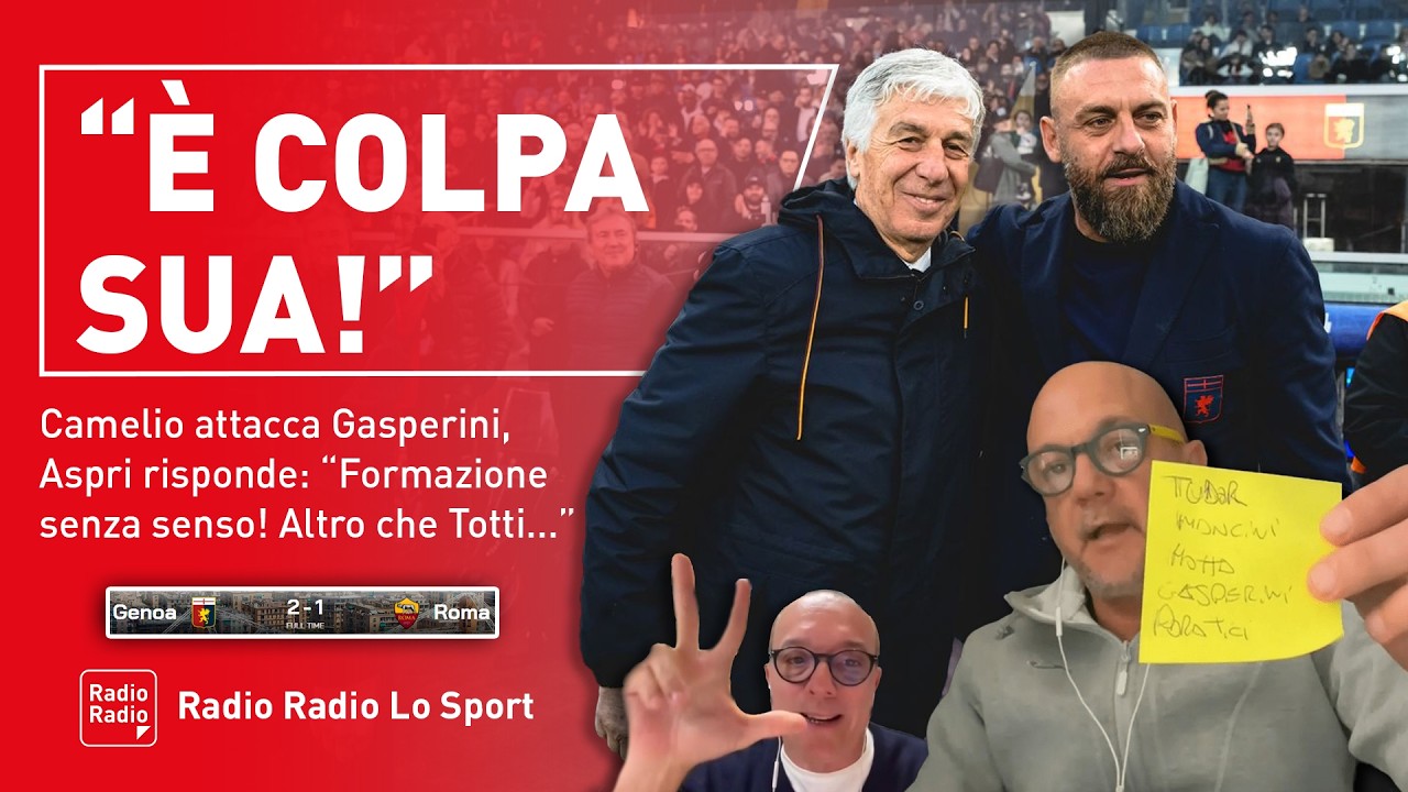 😱 GENOA-ROMA, ADDIO CHAMPIONS? SCONTRO CAMELIO-ASPRI: 