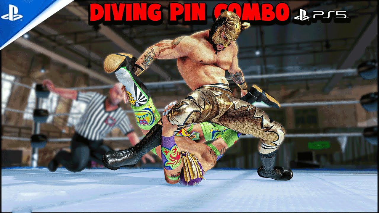 WWE 2K20 Diving Pinning Combo! PS5