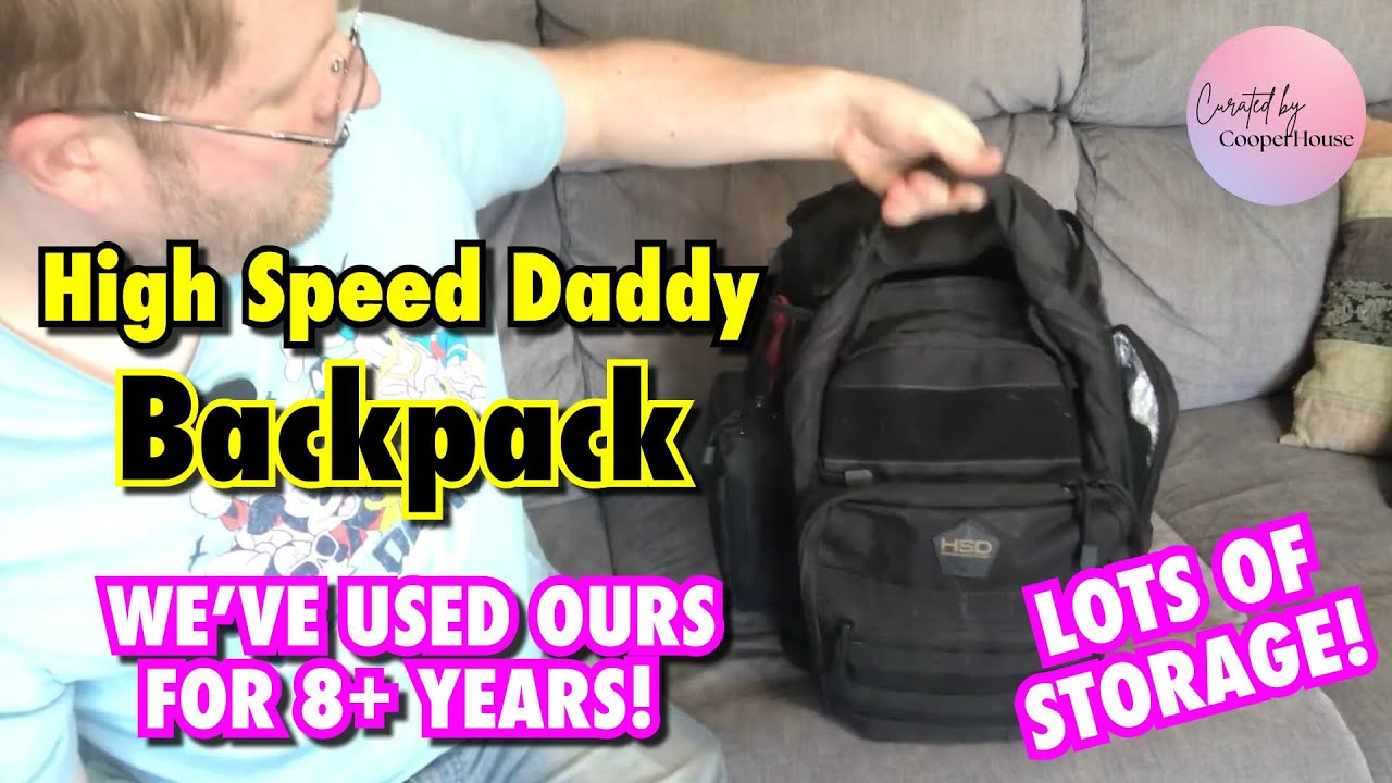 The perfect daddy diaper bag/backpack? We think so! (High Speed Daddy) #ad