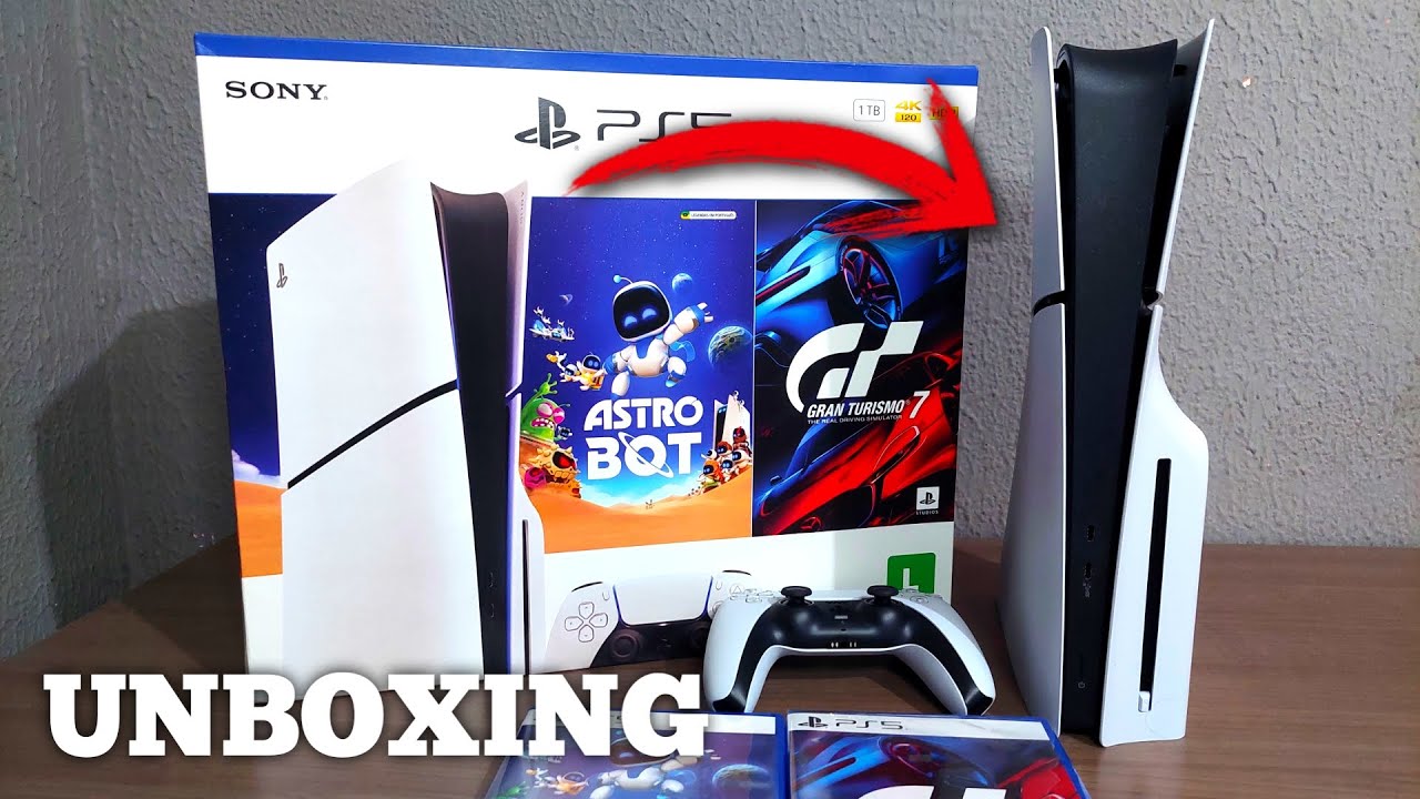 UNBOXING PS5 SLIM | NOVO MODELO (CFI-2114) 2025!