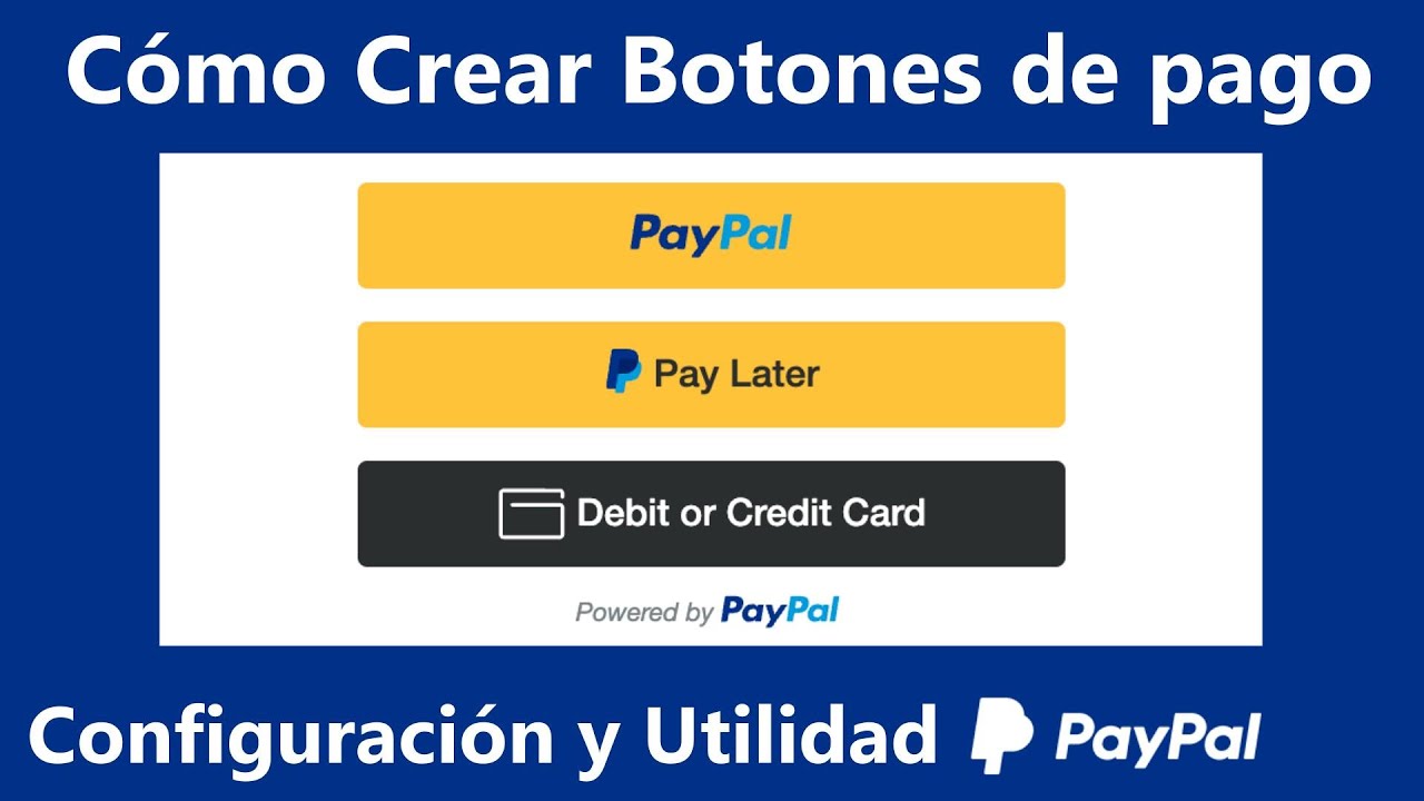 ✅ ¿Cómo Crear Botones de pago en PayPal? Configuración y Utilidad Cómo Se Usan Herramienta De Tienda