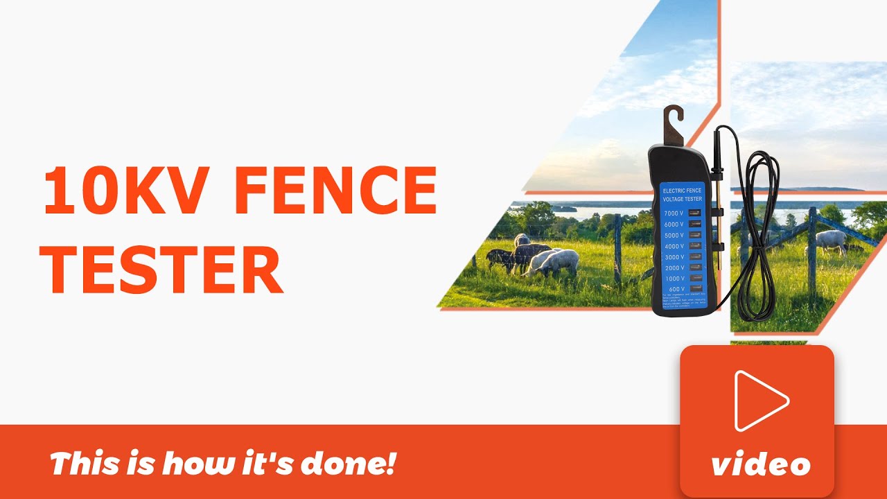 How To Use Lydite 10kv fence tester to test an electric fence