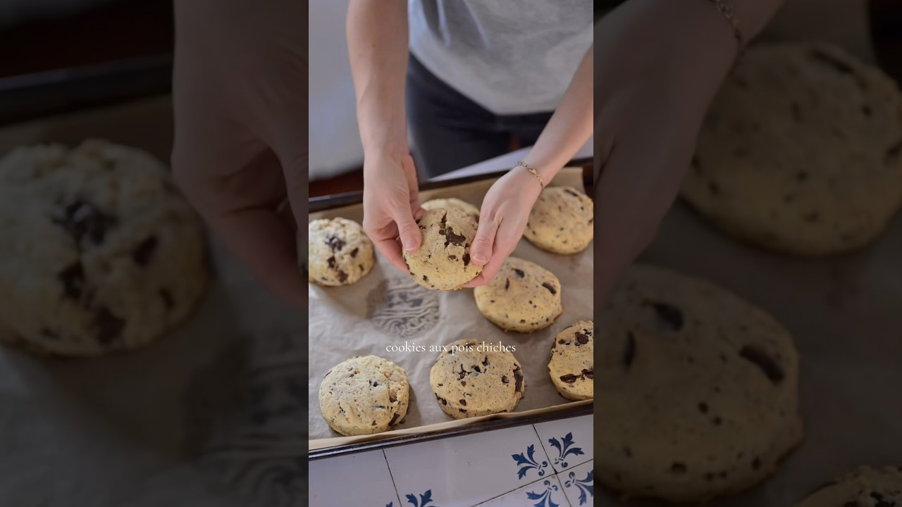 Cookies aux pois chiches 😍🍪 #recettefacile #recettevegetale #recettevegan #recetteshealthy