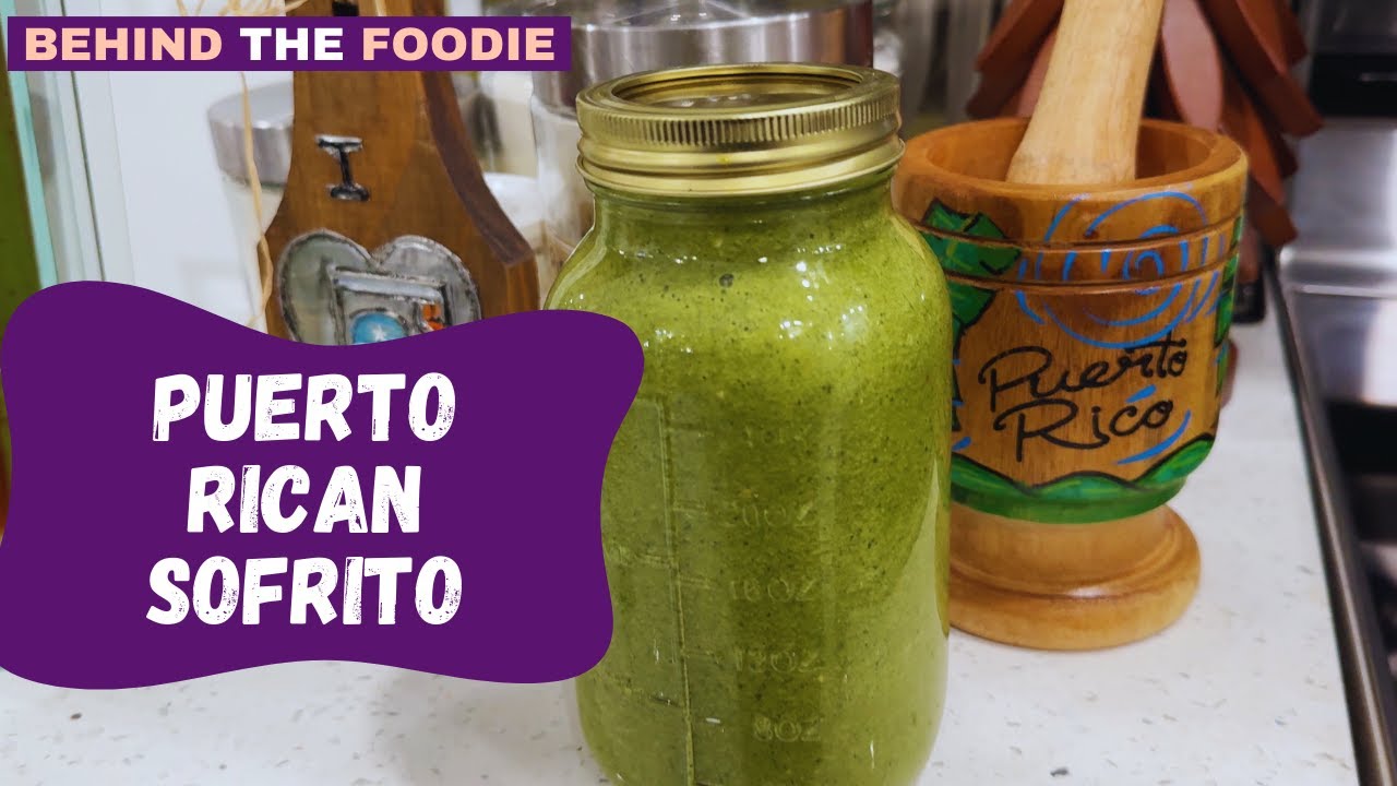 How To Make Puerto Rican Sofrito | Chef Jess | Behind The Foodie | Boricua Recipes