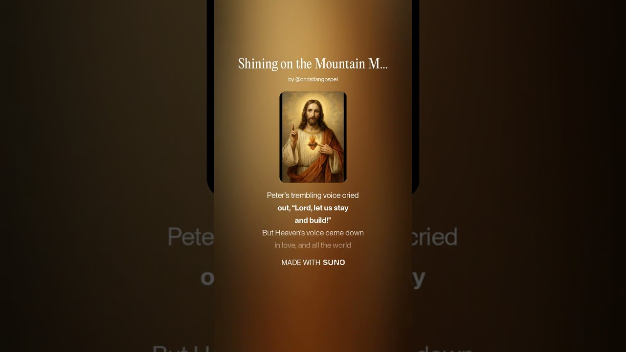 Shining on the Mountain Matthew 17:1-9