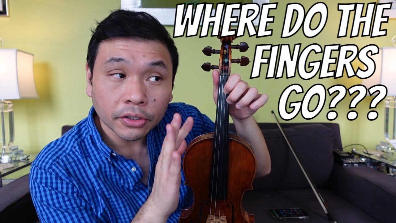 Where To Place/Put Fingers and Tape On the Violin and Viola. Tutorial/First Exercises. Pre-Twinkle!