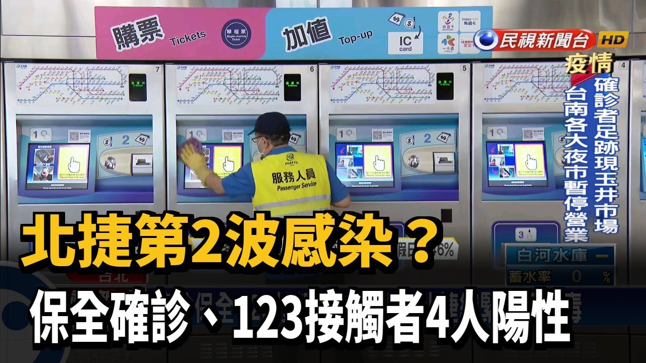北捷第2波感染? 保全確診.123接觸者4人陽性－民視台語新聞