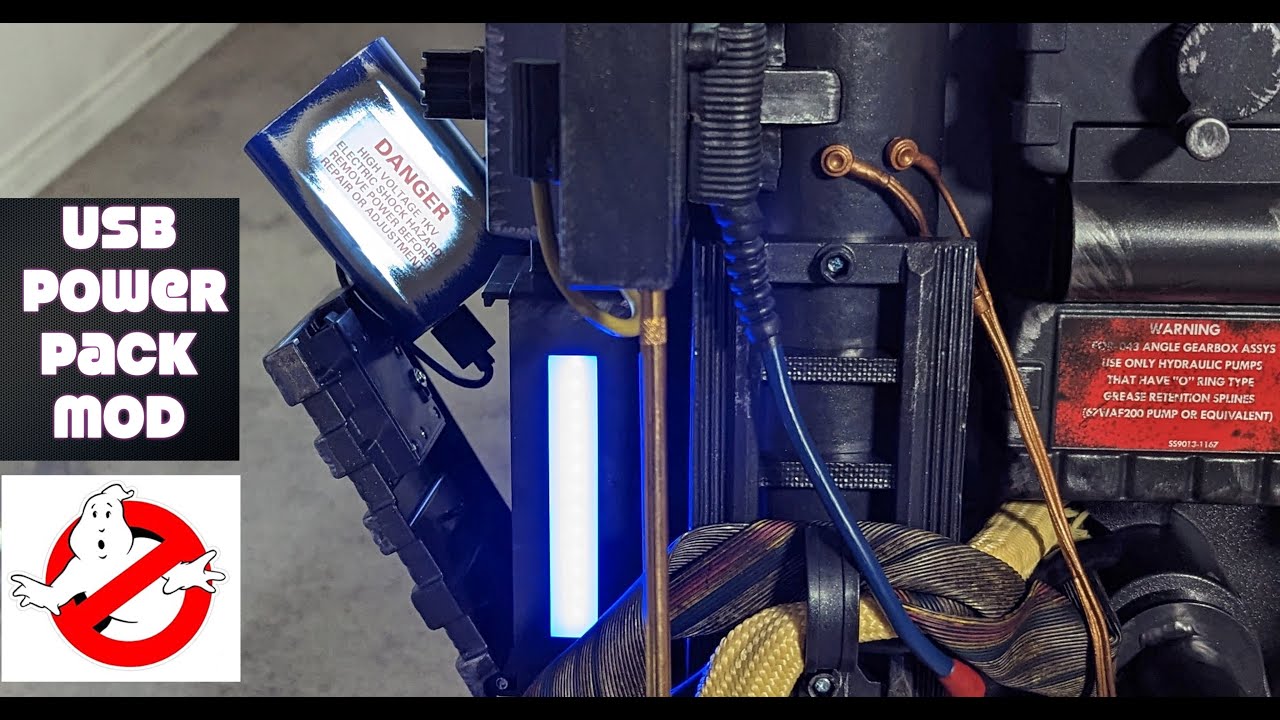 Haslab Ghostbusters Proton Pack USB Mod Power Pack Hack