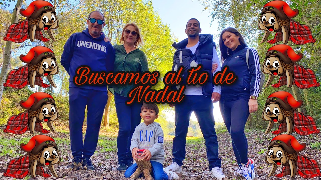 Buscando el CAGA TÍO en el bosque | con la FAMILIA 👨‍👩‍👧‍👦+🧑🏼‍🦳👨🏼‍🦳
