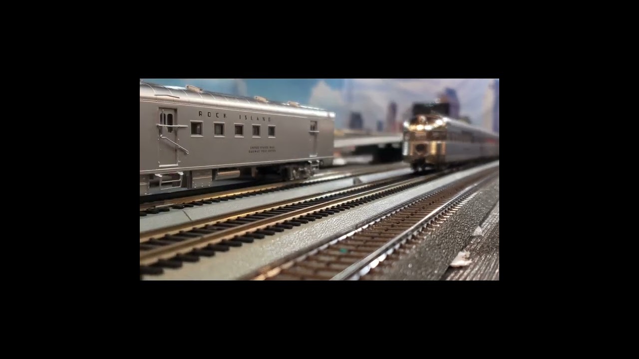 HO Scale Rock Island Rocket by Rail Classics - Brass Factory EMD TA With Factory-Lit Cars