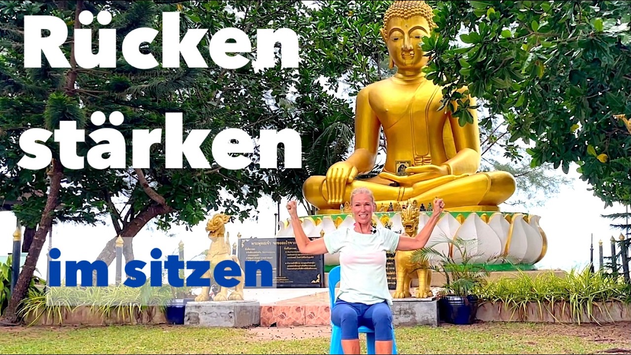 Stuhlyoga für den Rücken, stärken, twisten, dehnen und entspannen 🪑