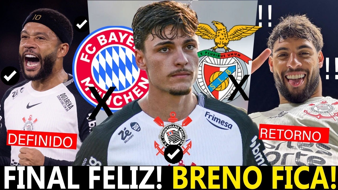 BRENO BIDON RECUSA EUROPA pelo CORINTHIANS! YURI ALBERTO VAI VOLTAR! MEMPHIS VIRA SOLU&Ccedil;&Atilde;O de 9