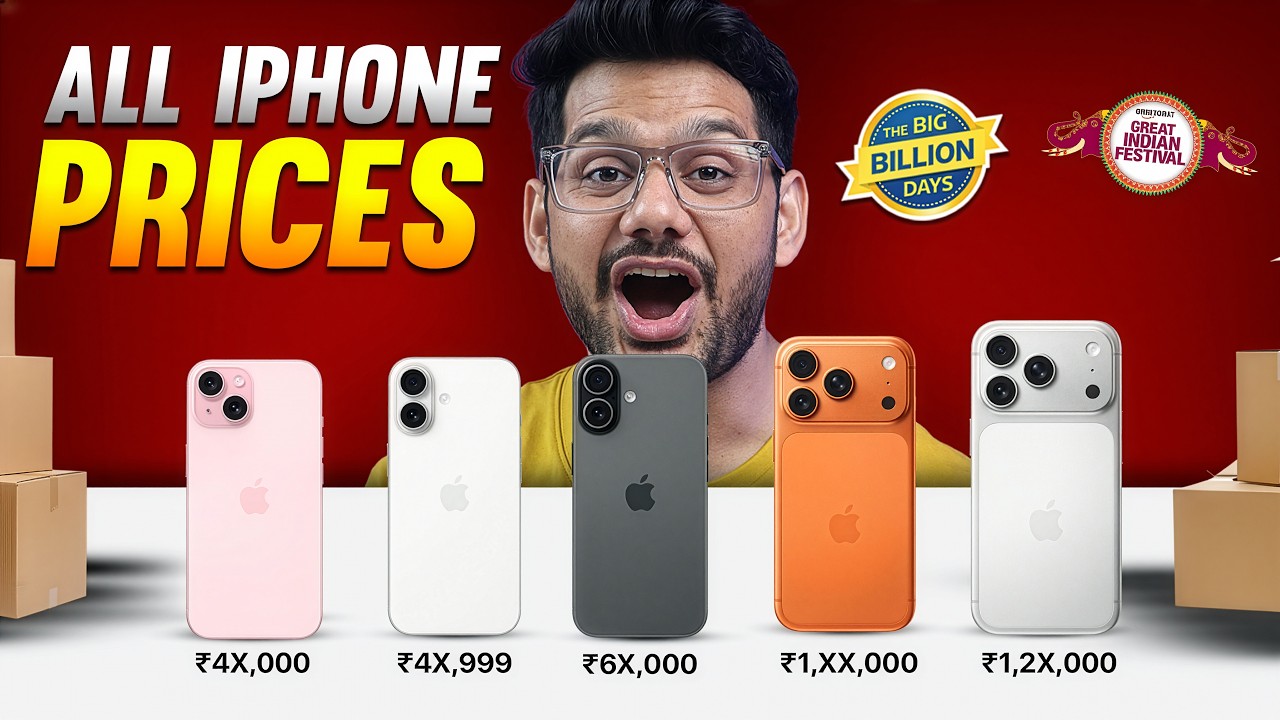 iPhones Big Price Drop in Flipkart BBD & Amazon Great Indian Festival Sale | iPhone 17, 16, 15 & 14