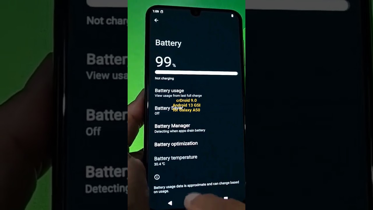 crDroid 9.0 for Galaxy A50 Android 13 GSI