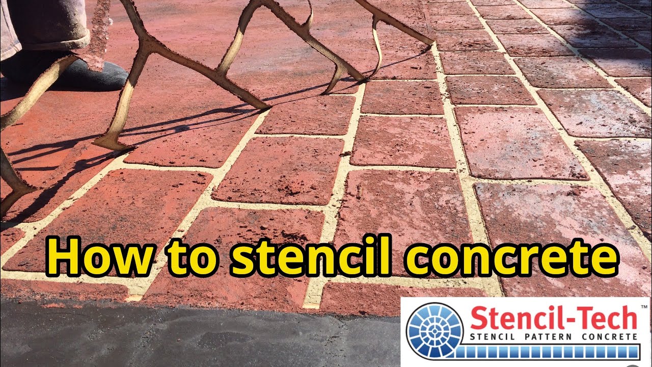 stencil and stamp concrete low maintenance driveway maintenance free@stencil-techpatternconcrete