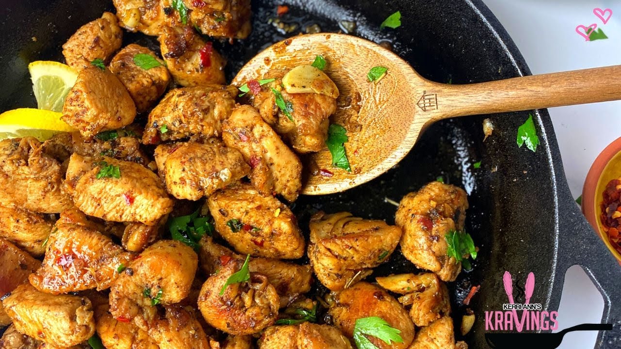 garlic butter chicken bites| 30 minute dinner