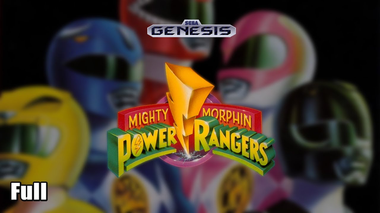 Let's Play Mighty Morphin Power Rangers | Full | Sega Genesis - NR