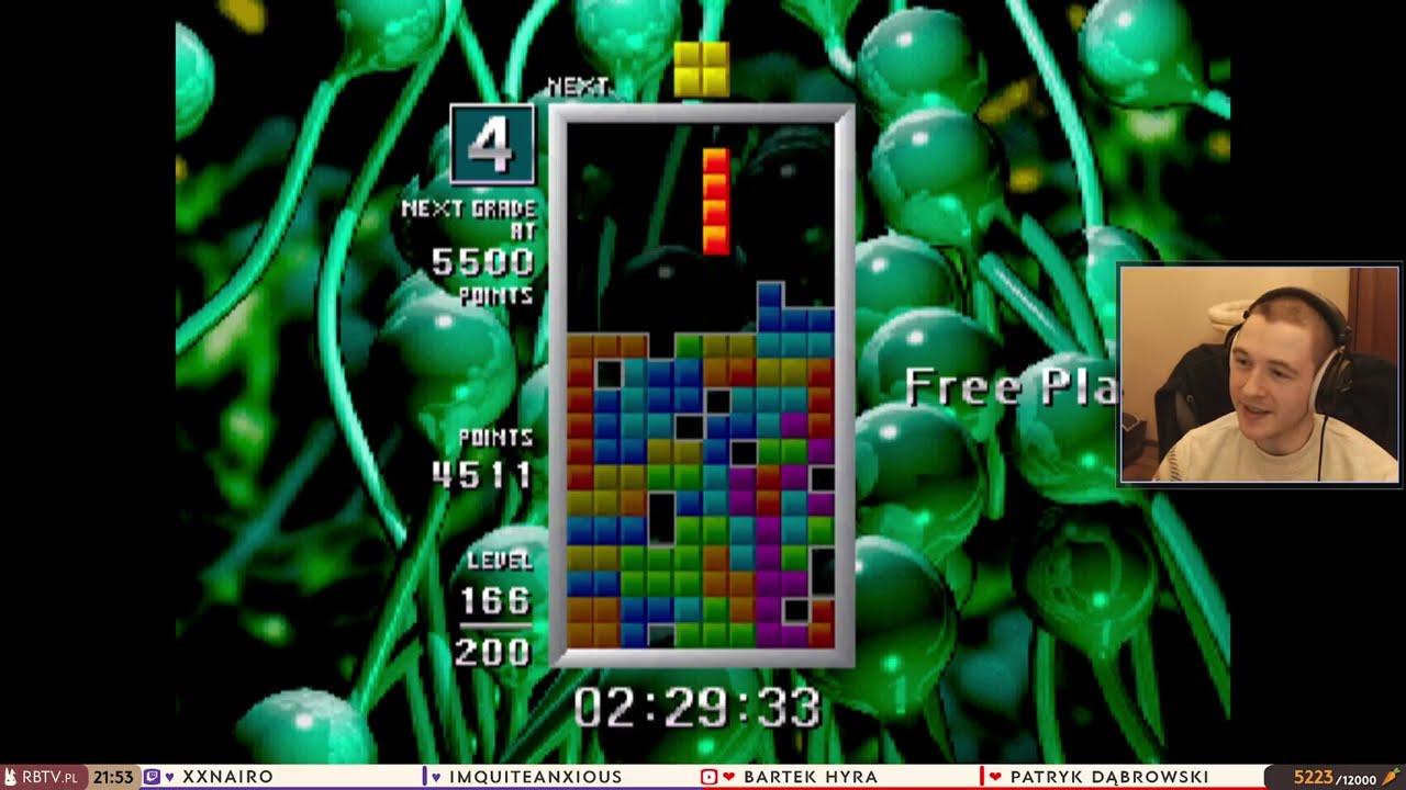 Łukasz gra w Tetris: The Grand Master