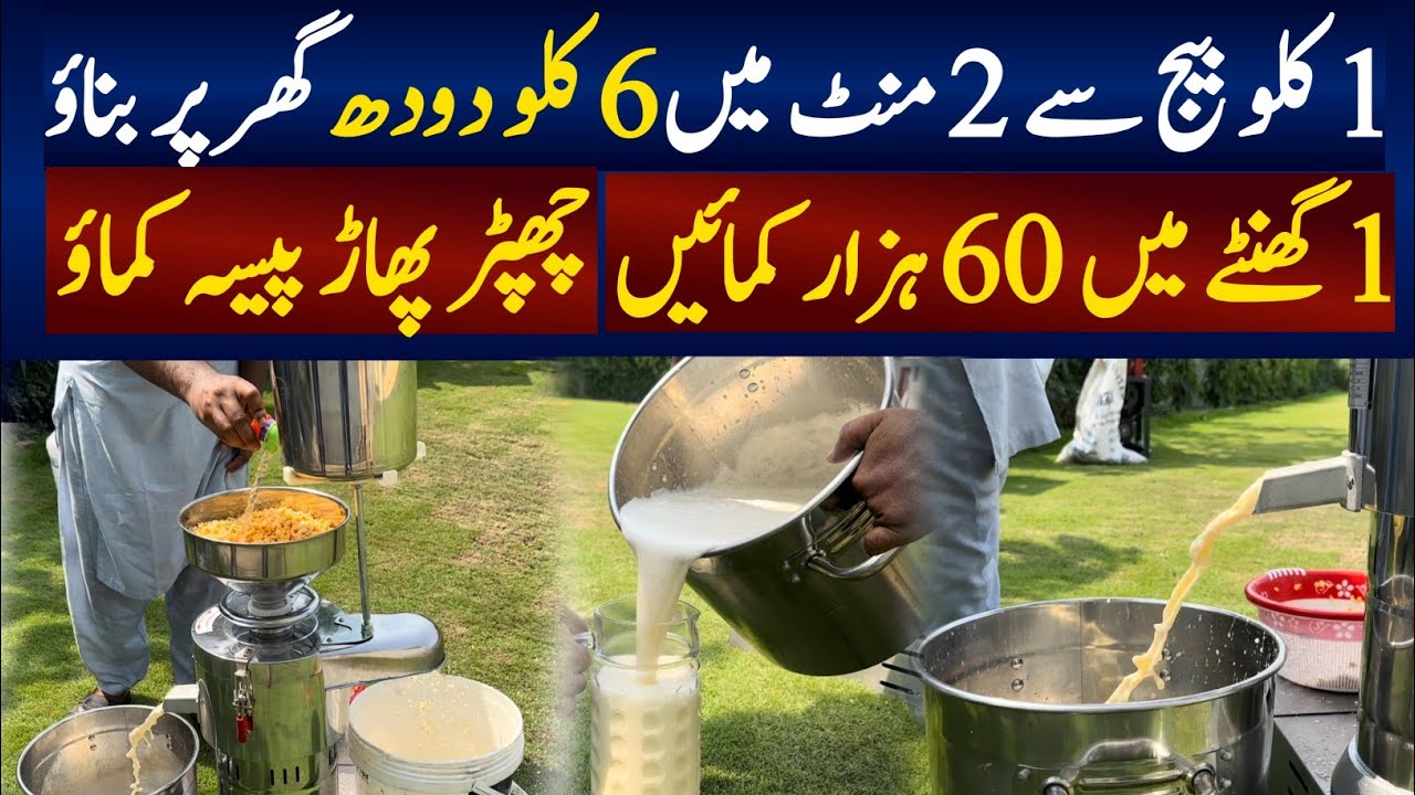 New Business Revealed of Soya bean Milk In pakistan 2024