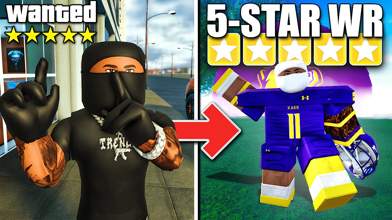 I Went From a "YN" To a 5 STAR WR In Roblox Football