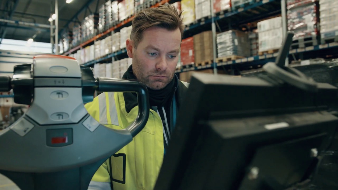 Toyota’s automated stackers interact safely with forklift drivers at Coop
