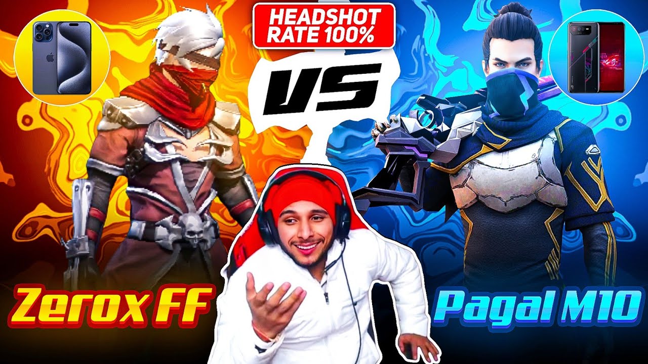 Finally@ZeroxFF🤝@PagalM10📈🥵Aimbot Hacker❌🖥️🚫Reaction 😱🤯On Nonstop Live Stream 🤖👾 Garena Free Fire🔥