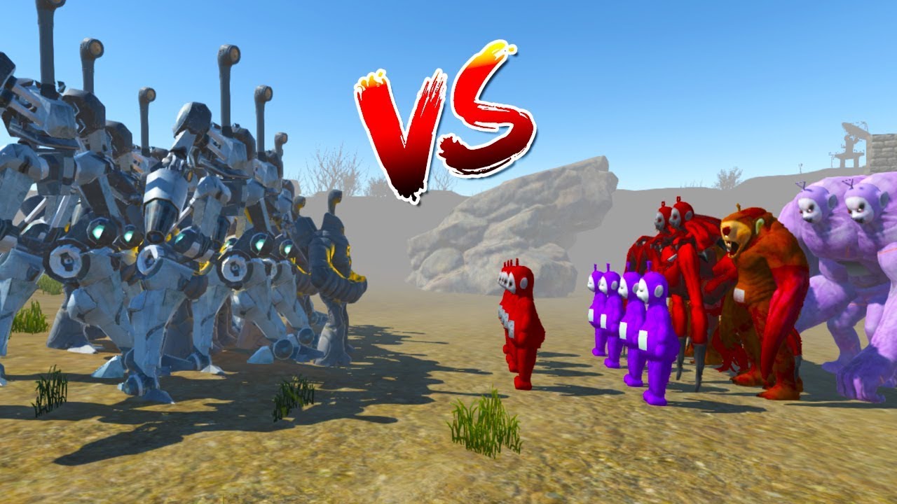 СЛЕНДИПУЗИКИ VS РОБОТЫ - УБИЙЦЫ !! - Slendytubbies 3 Multiplayer Sandbox [Песочница]