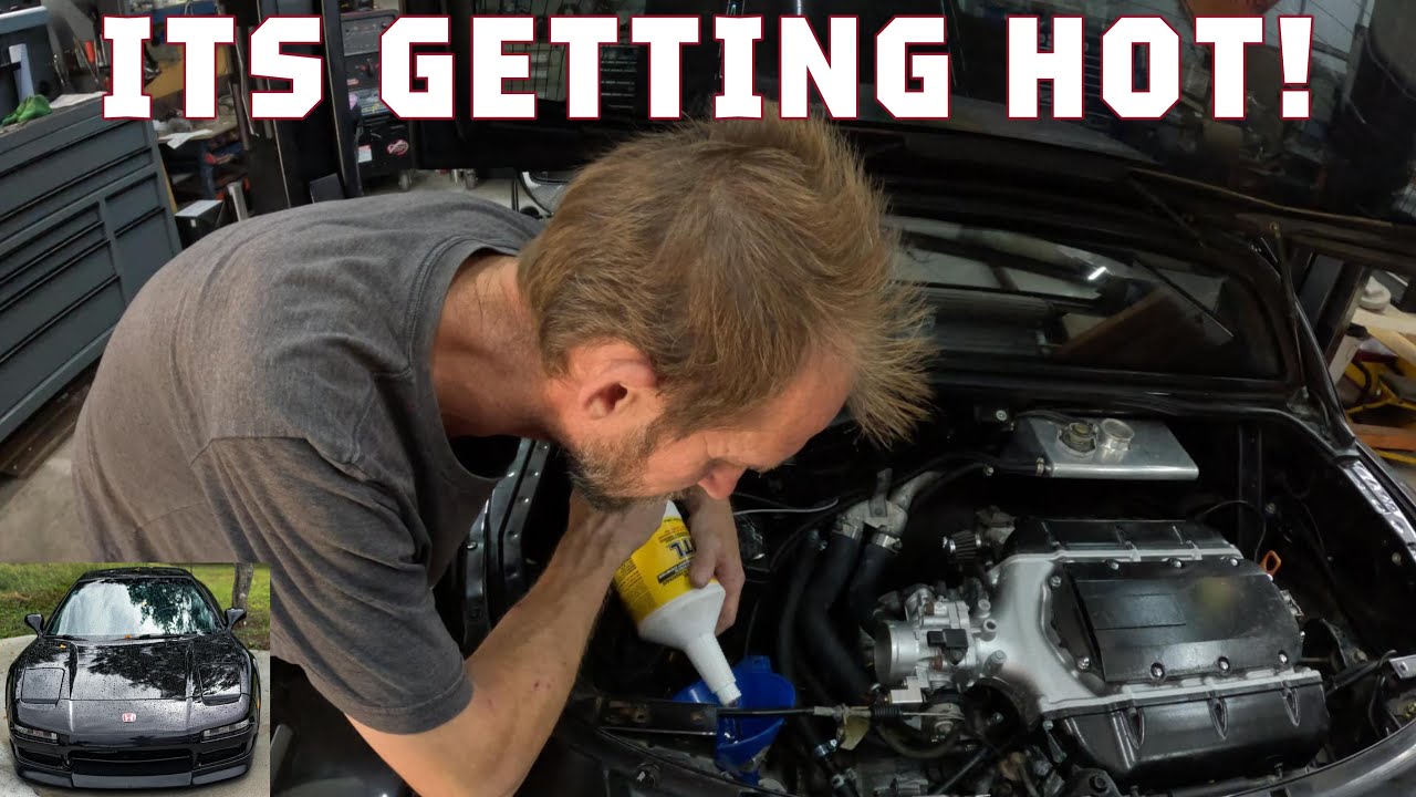 COOLANT FOR DAYS! J swap NSX  gets topped off