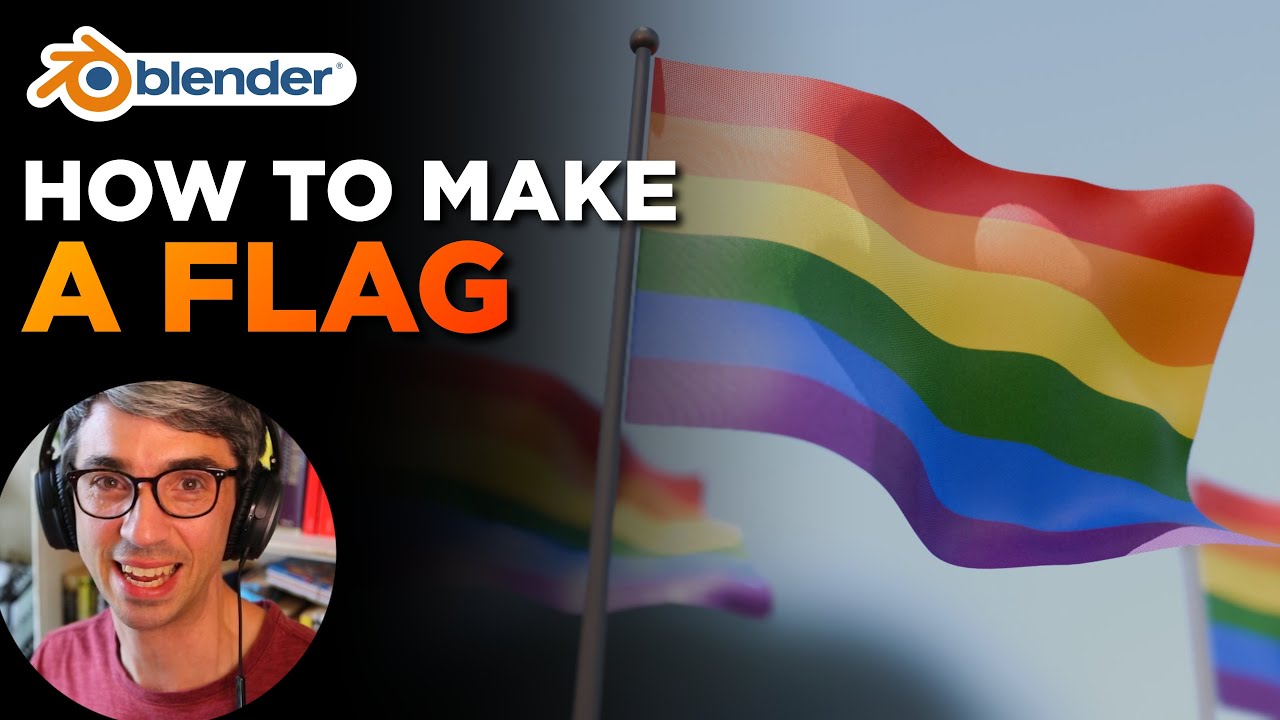 How to make an animated flag in Blender - Tutorial