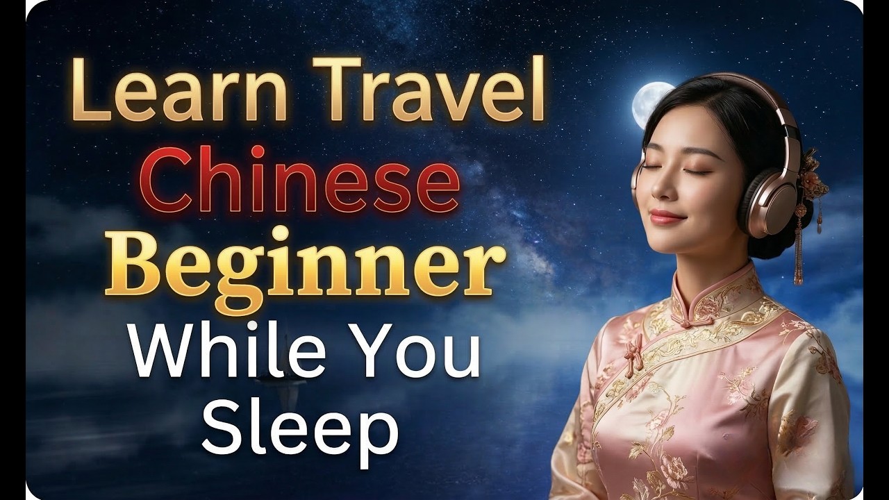Learn Chinese While You Sleep | For Beginners| 300 Essential Travel Phrases | 24/7