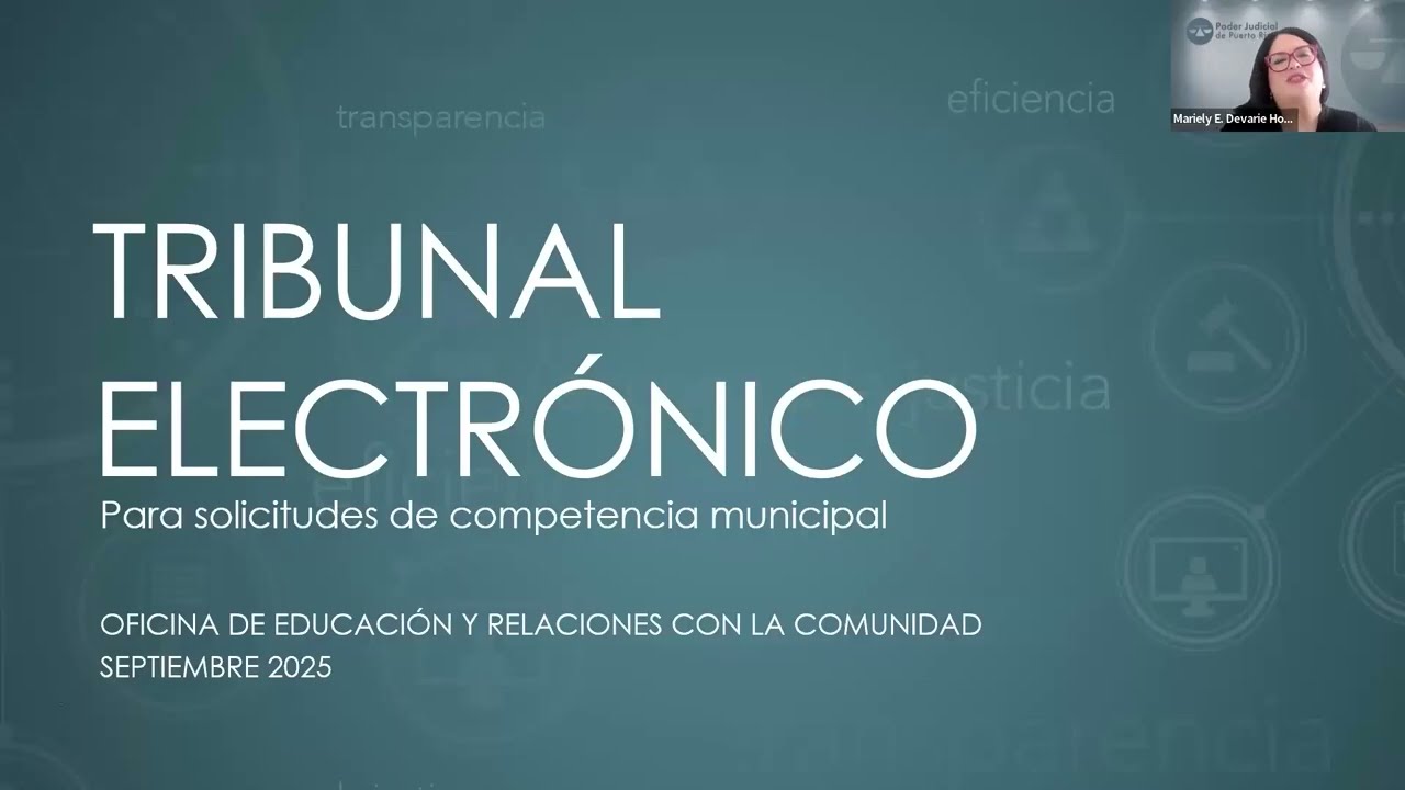 El Tribunal Electrónico y la radicación electrónica de asuntos municipales