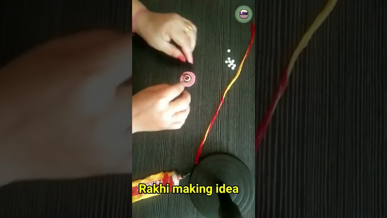 😊Easy Rakhi making ideas, #diycrafts #shorts #youtubeshorts #learning s mantra