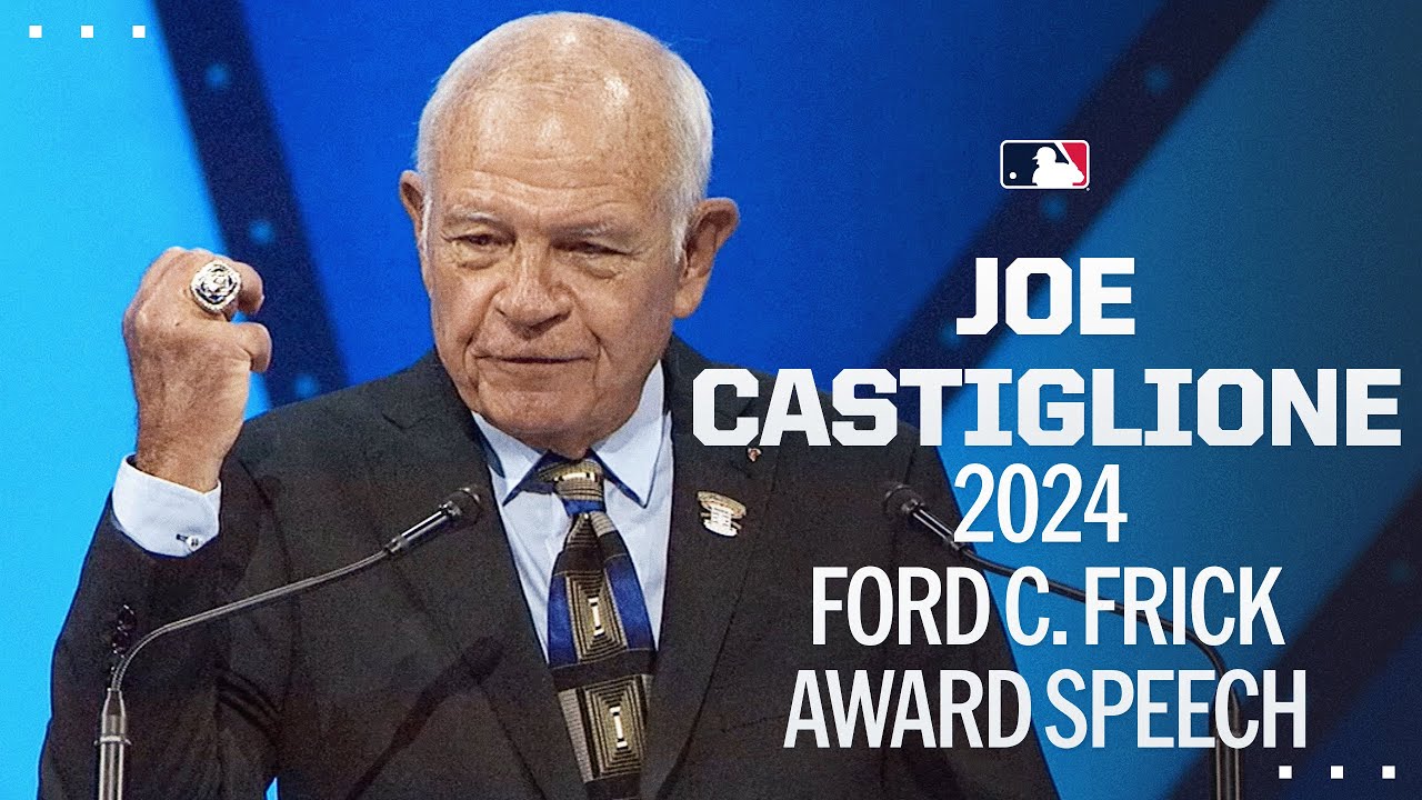 Joe Castiglione delivers his 2024 Ford C. Frick Award speech