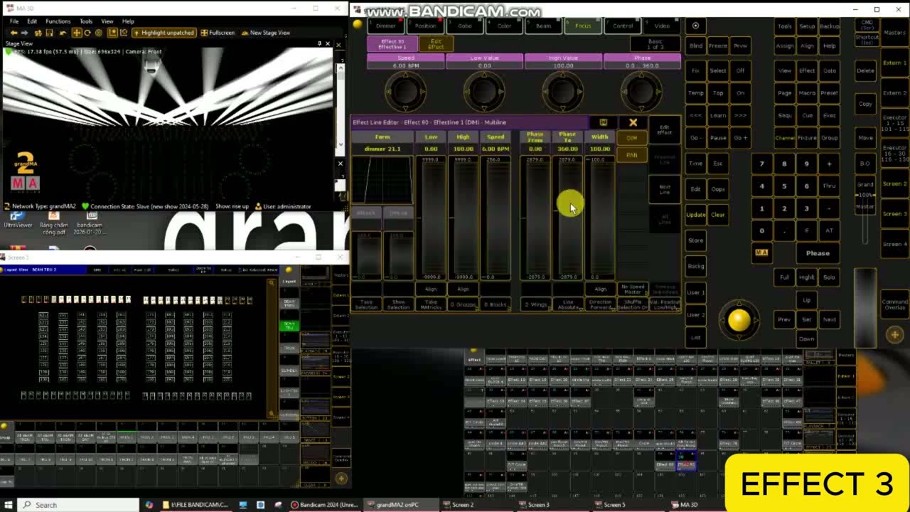 BÀI 25: CREATE EFFECT P1 #effect #grandma2 #lighting #stage #music