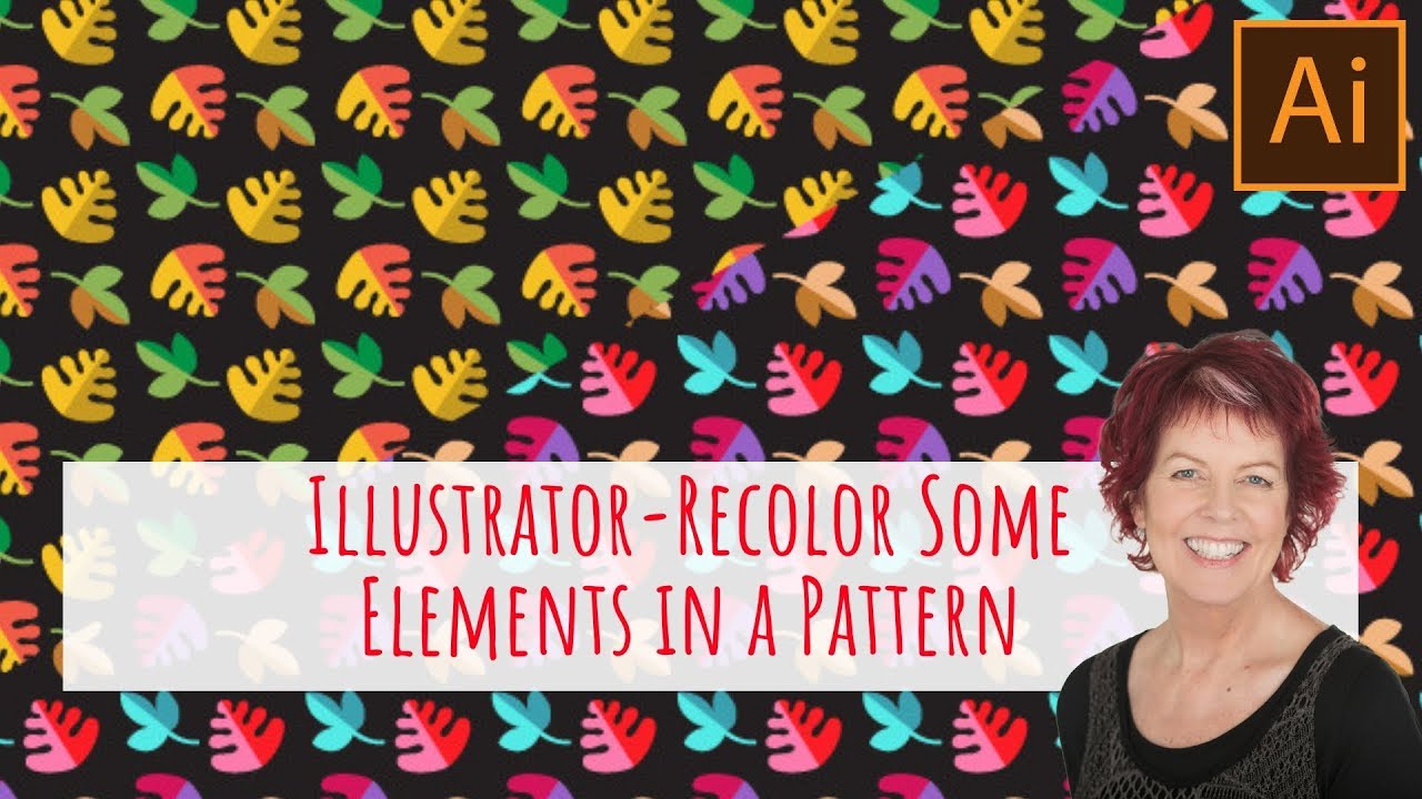 Illustrator - Recolor parts of a pattern - how to isolate elements to recolor them